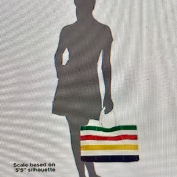 LARGE HBC Stripes Multistripe Signature Canvas Tote Hudson’s Bay NWT - Picture 2 of 11